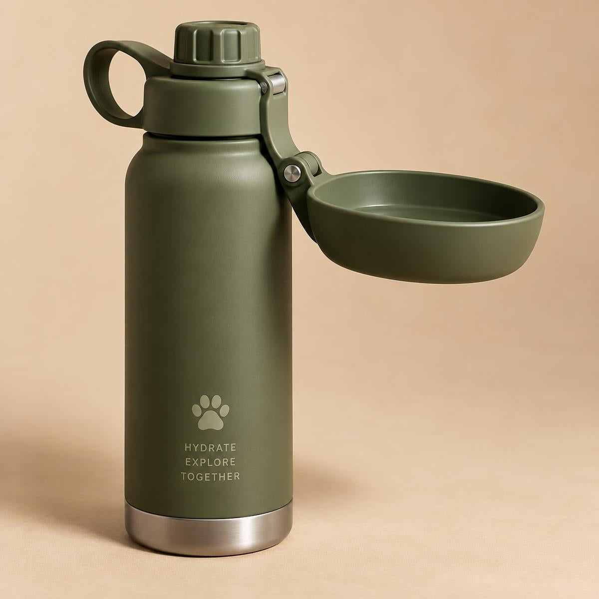 TrailFlow 3-in-1 hydration bottle for dogs